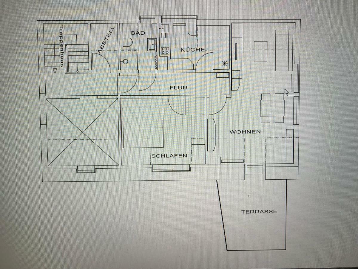 Peedy'S Luxurioese 60M² Wohnung Mit Balkonterrasse Stade Bagian luar foto
